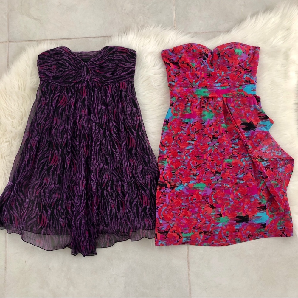 BUNDLE of 2 Strapless Dresses, size XXS/XS